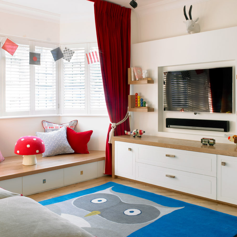Детские комнаты с эркером