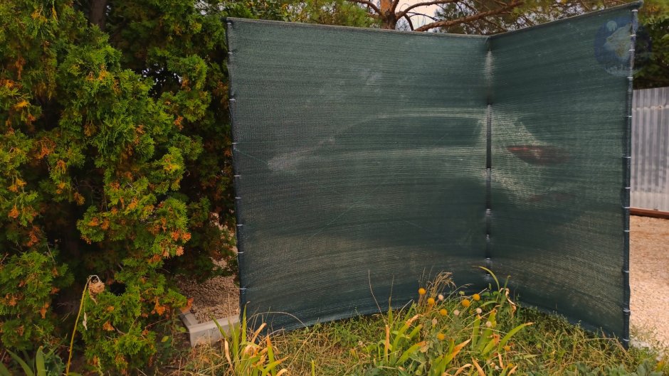 Затеняющая сетка на за