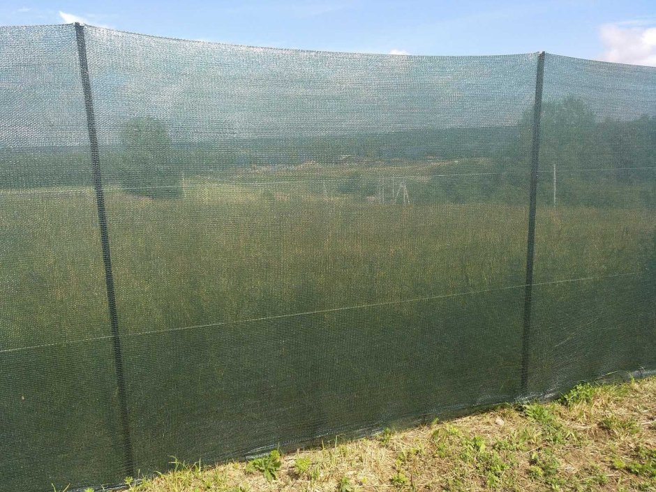 Забор из затеняющей сетки 80%