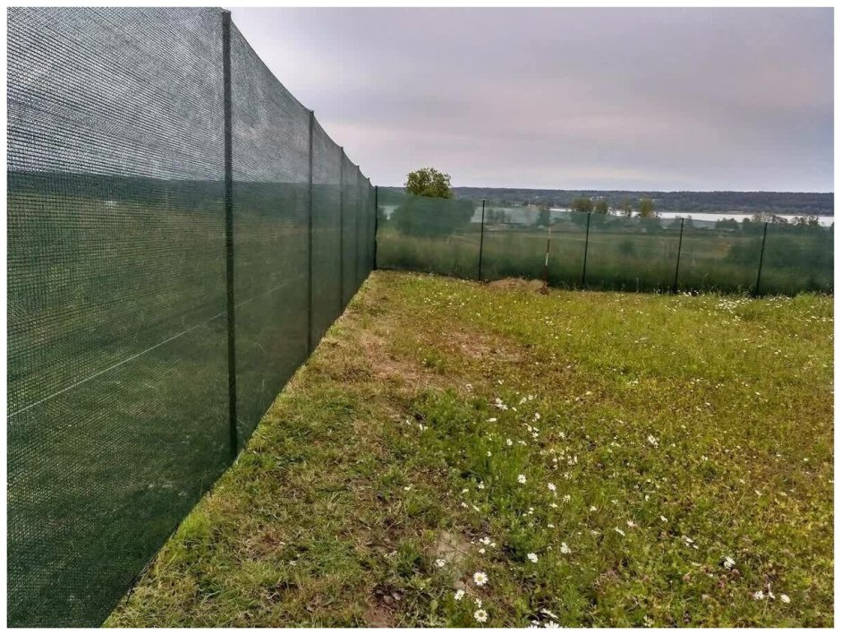 Затеняющая сетка на 3д заборе