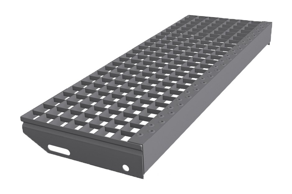 Ступень из прессованного настила 800х270 33х33/30х2