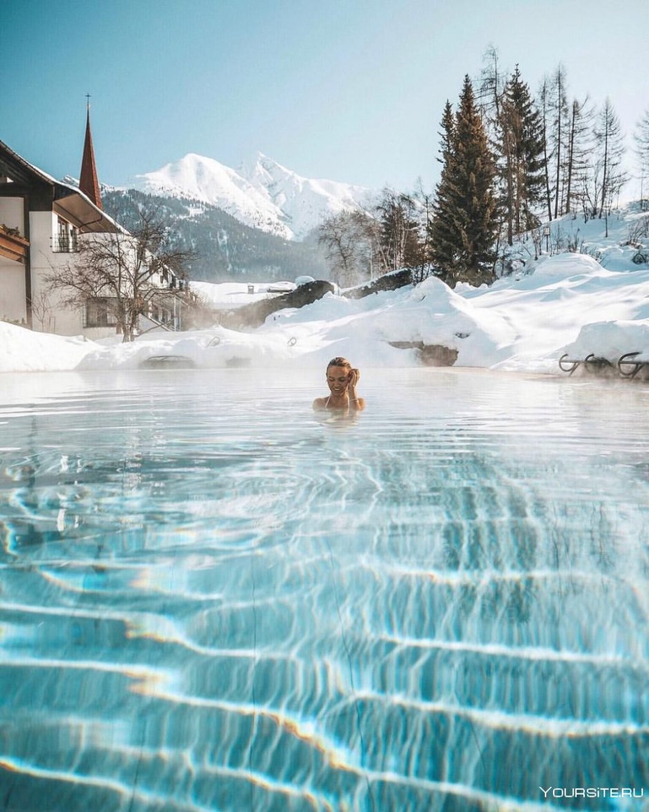 Красная Поляна Сочи термальный бассейн