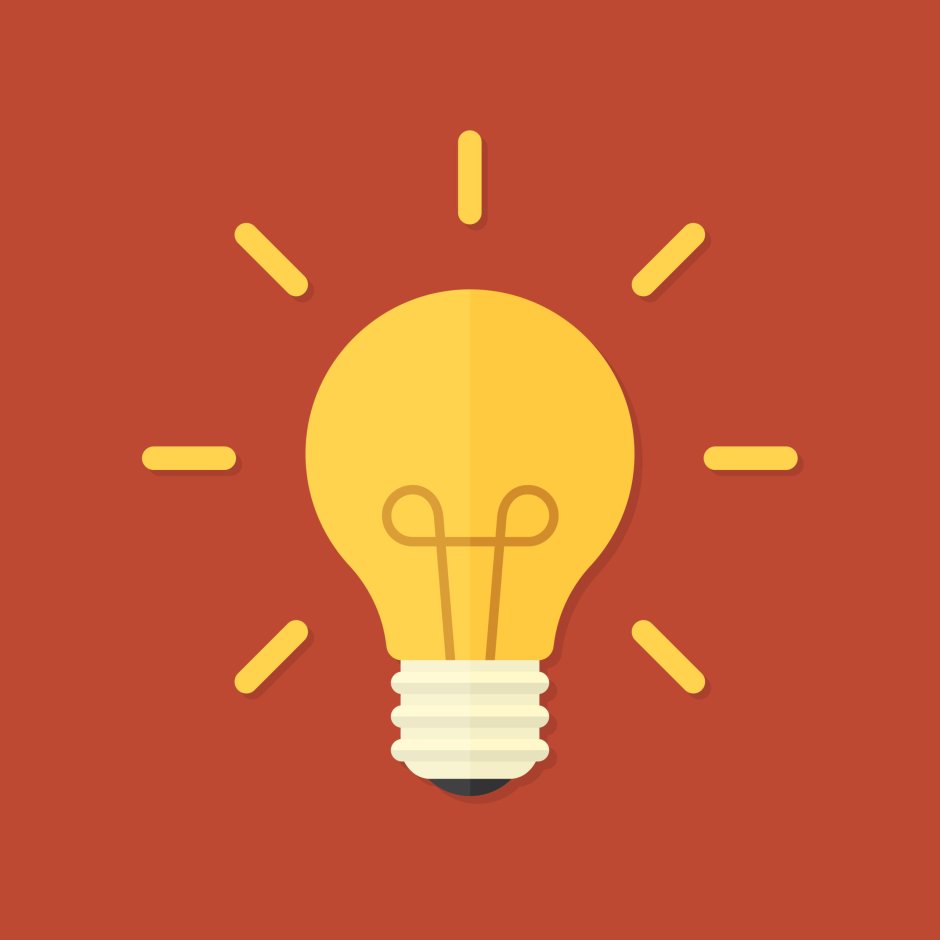 Лампа Flat Design
