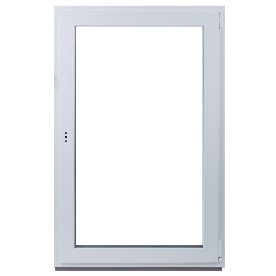 Окно ПВХ двустворчатое 120х120 см глухое/поворотно-откидное правое