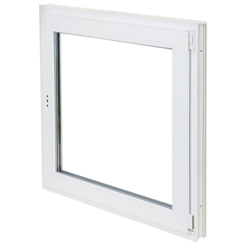 Пластиковое окно двухкамерное Rehau 1000х1000 одностворчатое