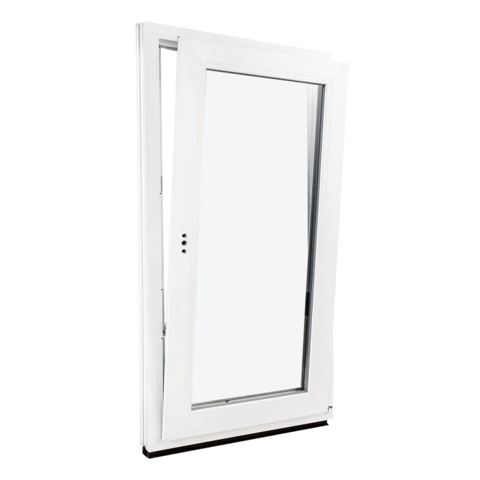 Окно ПВХ поворотно-откидное правое 60 х 60 см