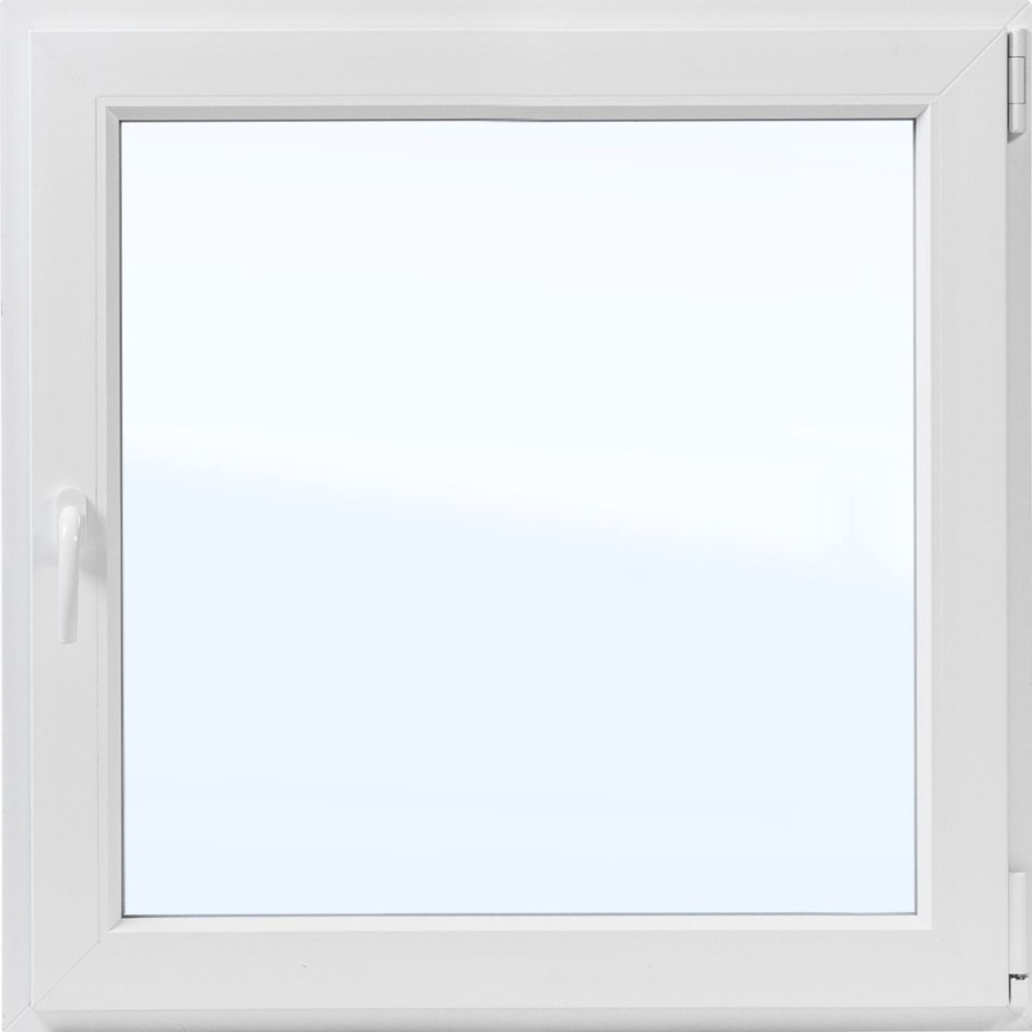 Окно ПВХ двустворчатое 120х120 см глухое/поворотно-откидное правое