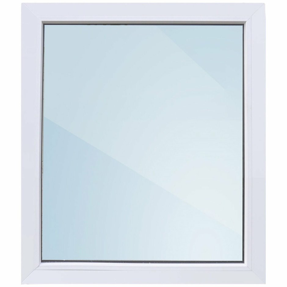 Окно ПВХ двухстворчатое 1160x1200 мм глухое/поворотно-откидное правое