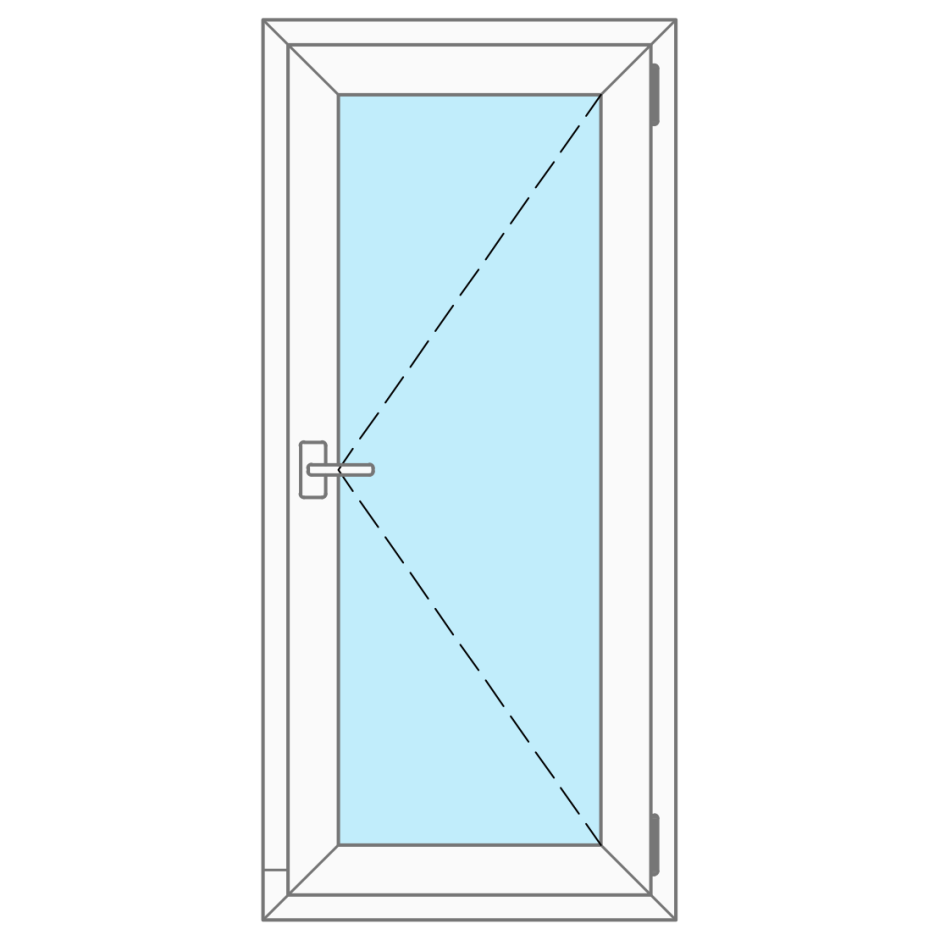 Дверь ПВХ ARTEC одностворчатая 830*2030 мм белая