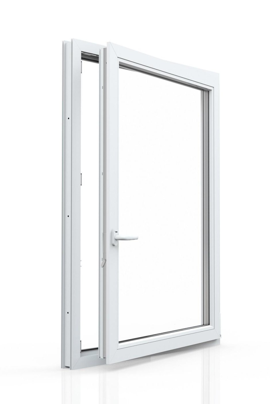 Пластиковое окно двухкамерное Rehau 1000х1000 одностворчатое