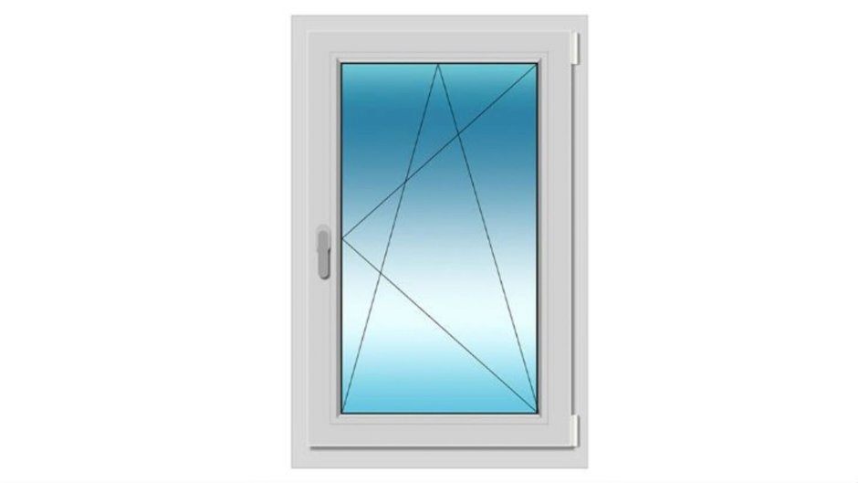 Пластиковое окно одностворчатое и двухстворчатое