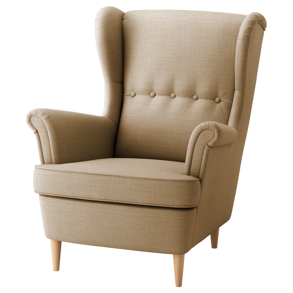 Кресло икеа СТРАНДМОН бежевый