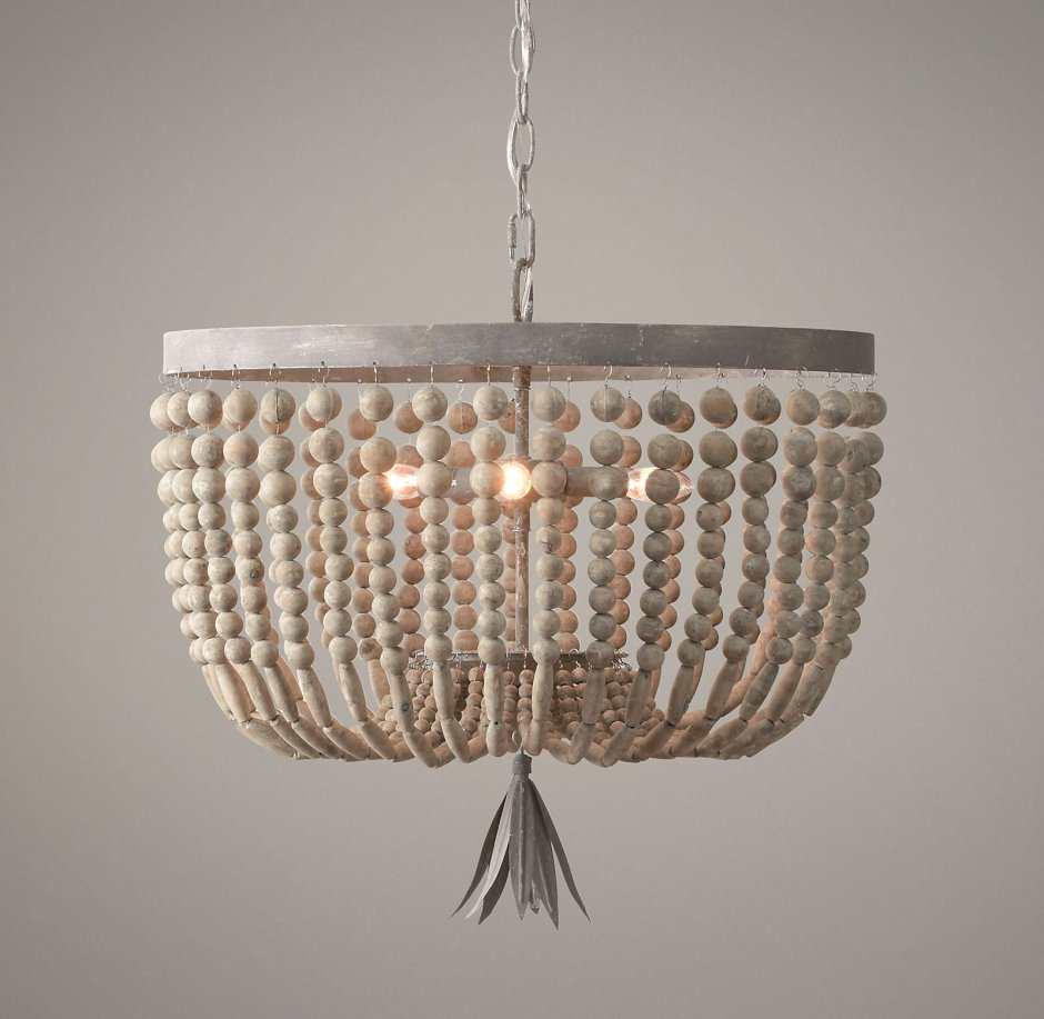 Люстра Amelia Wood Bead Chandelier