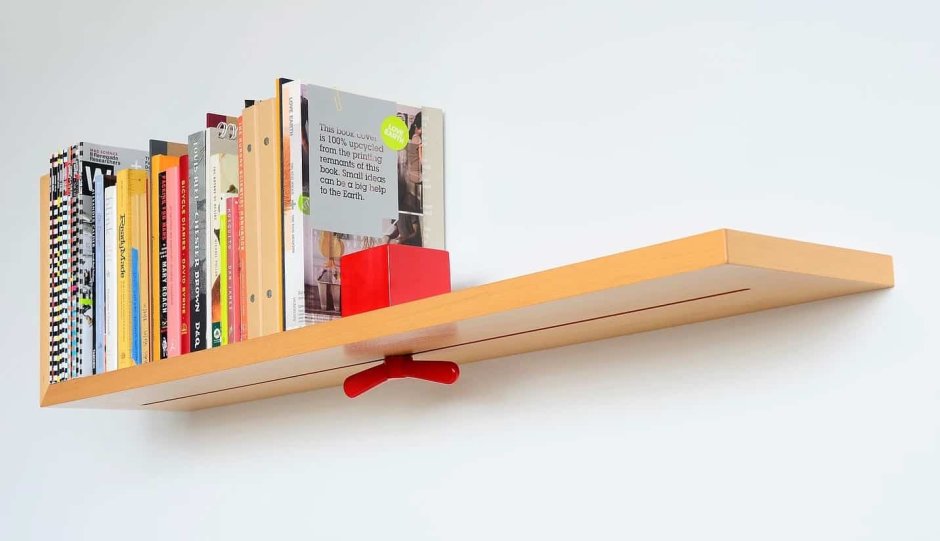 Настенные полки с книжками