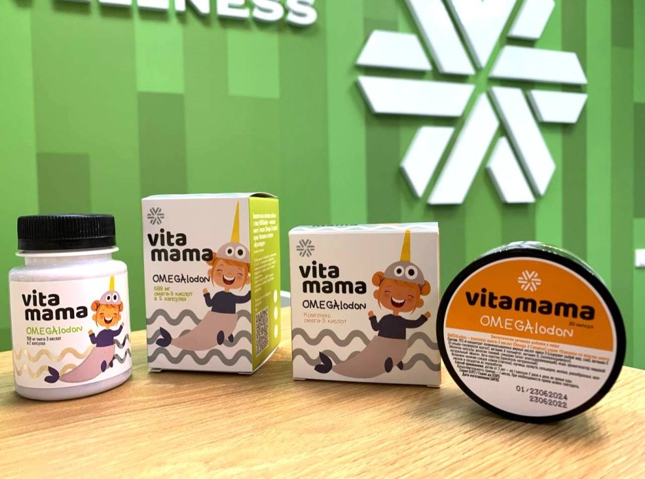 Omegalodon (манго), комплекс Омега-3 кислот - Vitamama