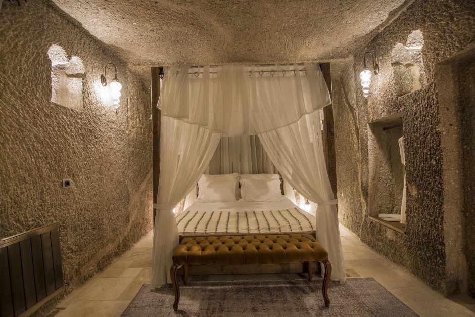 Ванная комната в стиле пещеры