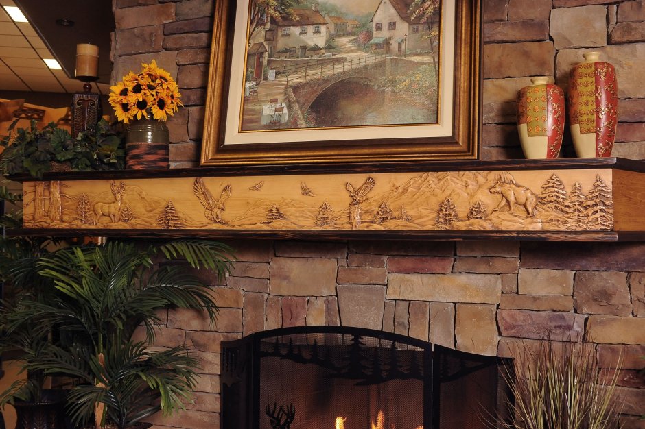 Mantel каминная полка
