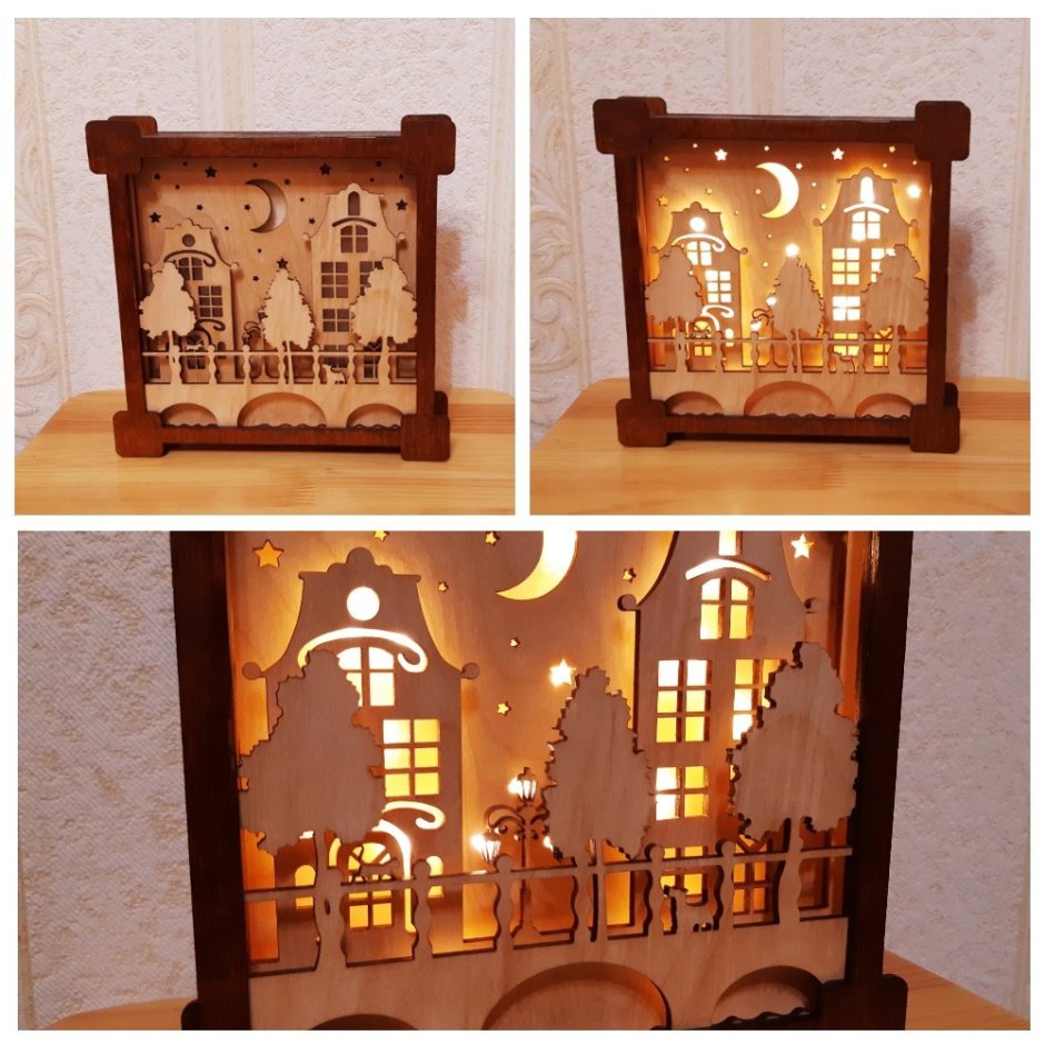 Ночник из фанеры