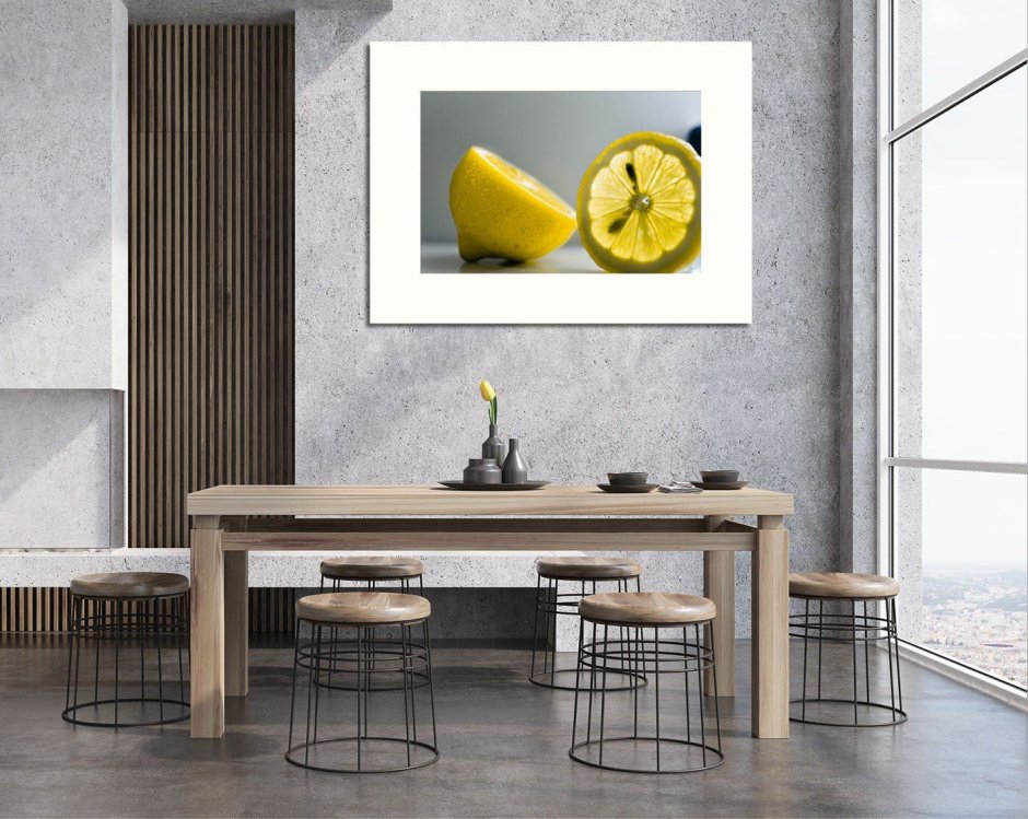 Лимоны в интерьере кухни