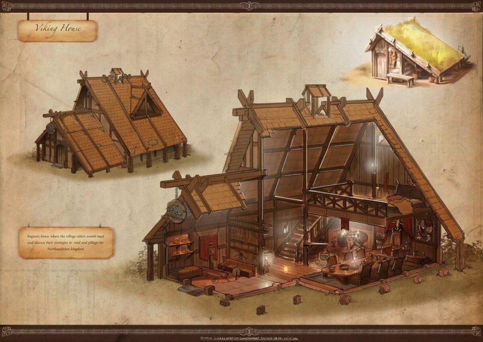Дом викингов Valheim