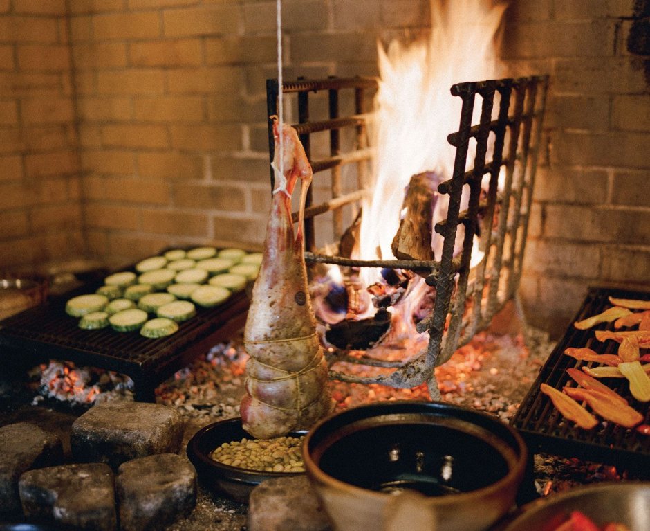 Кафе с открытым огнем